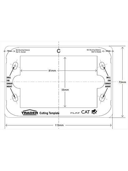 Cutting Template Flat Cat