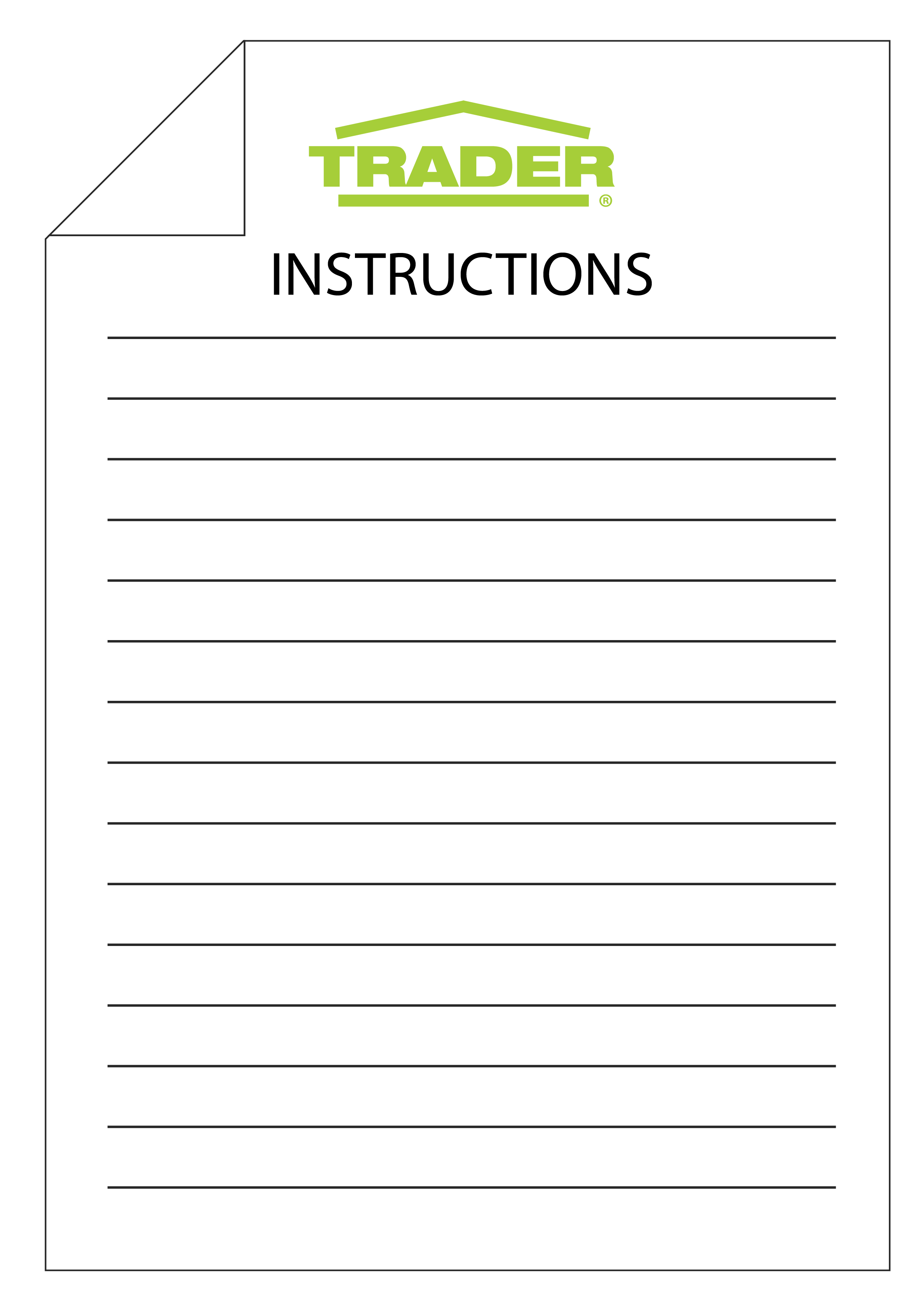 TRADER WIRING INSTRUCTION BUSW 2 Instructions