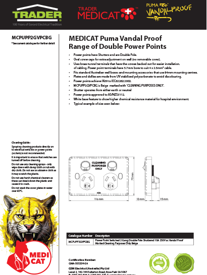 Medicat Data Sheet