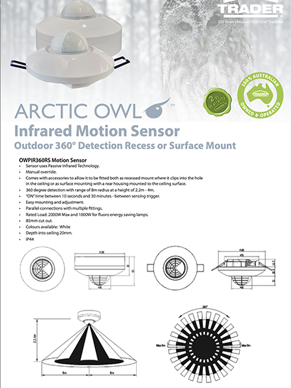 Arctic Owl Indoor Flyer
