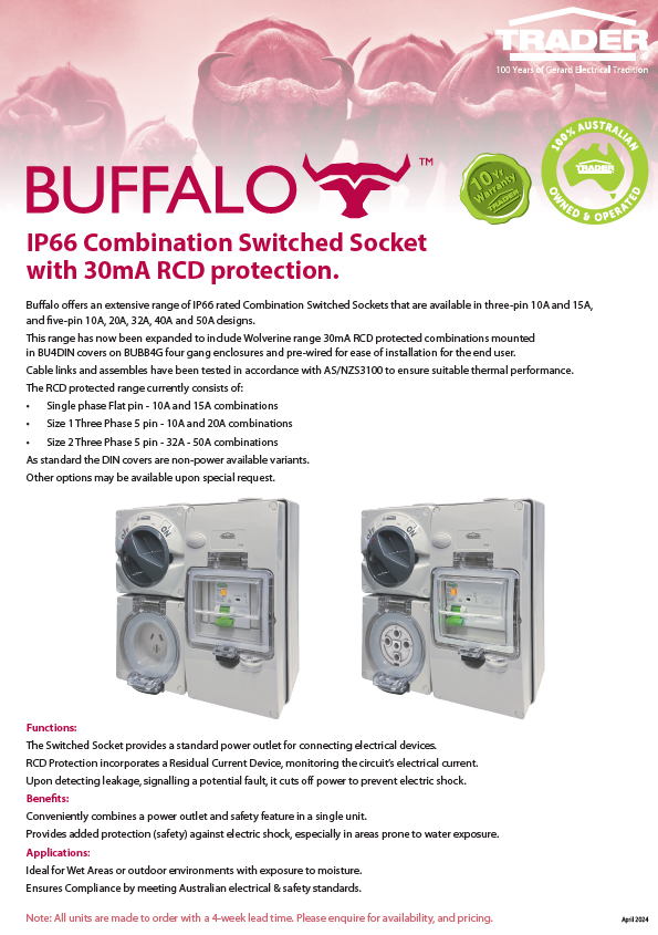 IP66 Combination Switched Socket Flyer