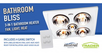 3-in-1 Bathroom Heater now available!