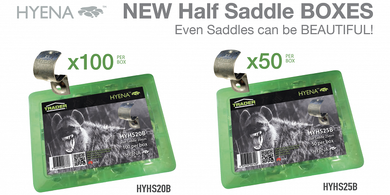 Our Hyena Half Saddle 20MM and 25MM have had a facelift, and we think they look beautiful!