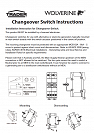 Changeover Switches Instructions