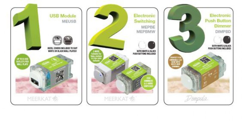 Trader now offer USB Chargers, Electronic Push Button Dimmers & Switches!