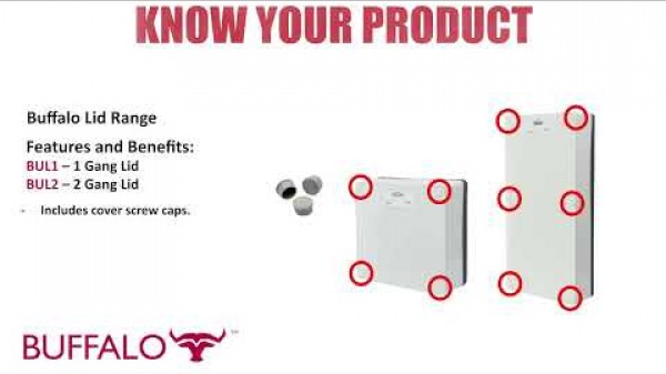 BUFFALO | Back Boxes, Lids & Junction Boxes